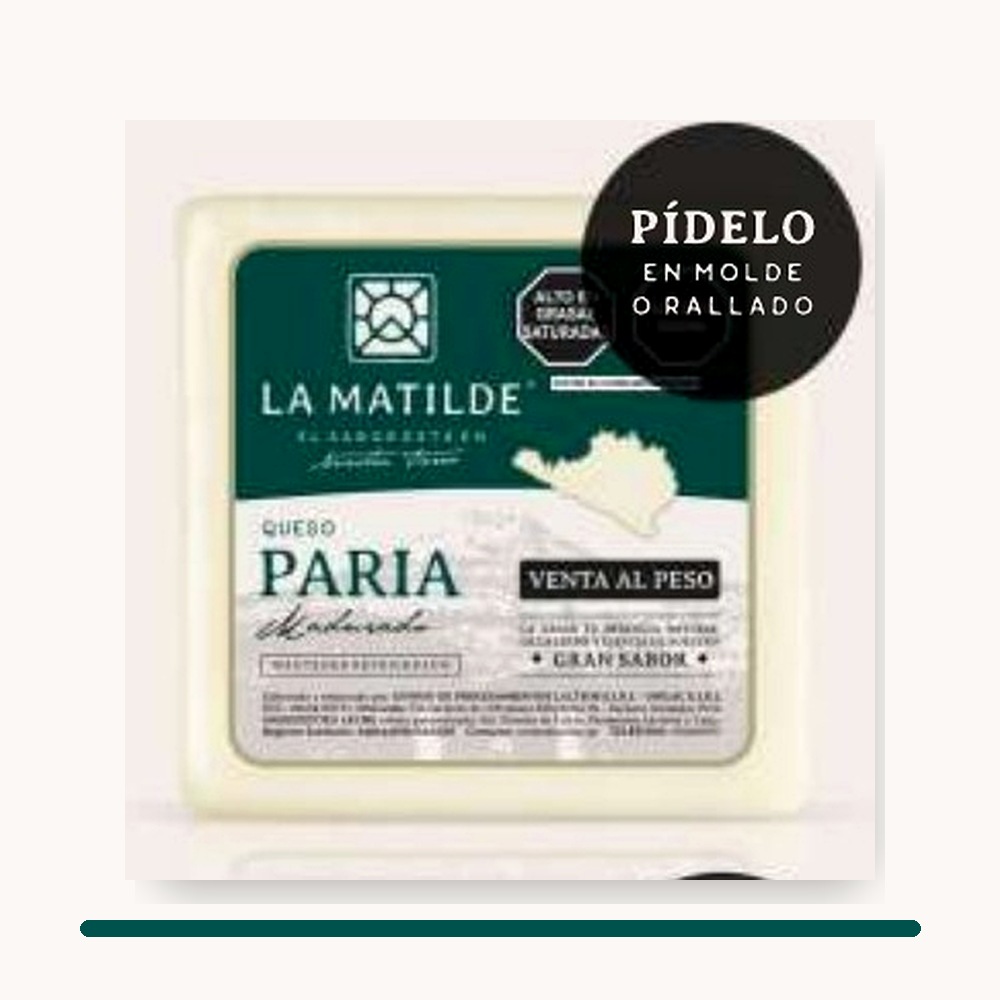 Presentación de queso Paria La Matilde