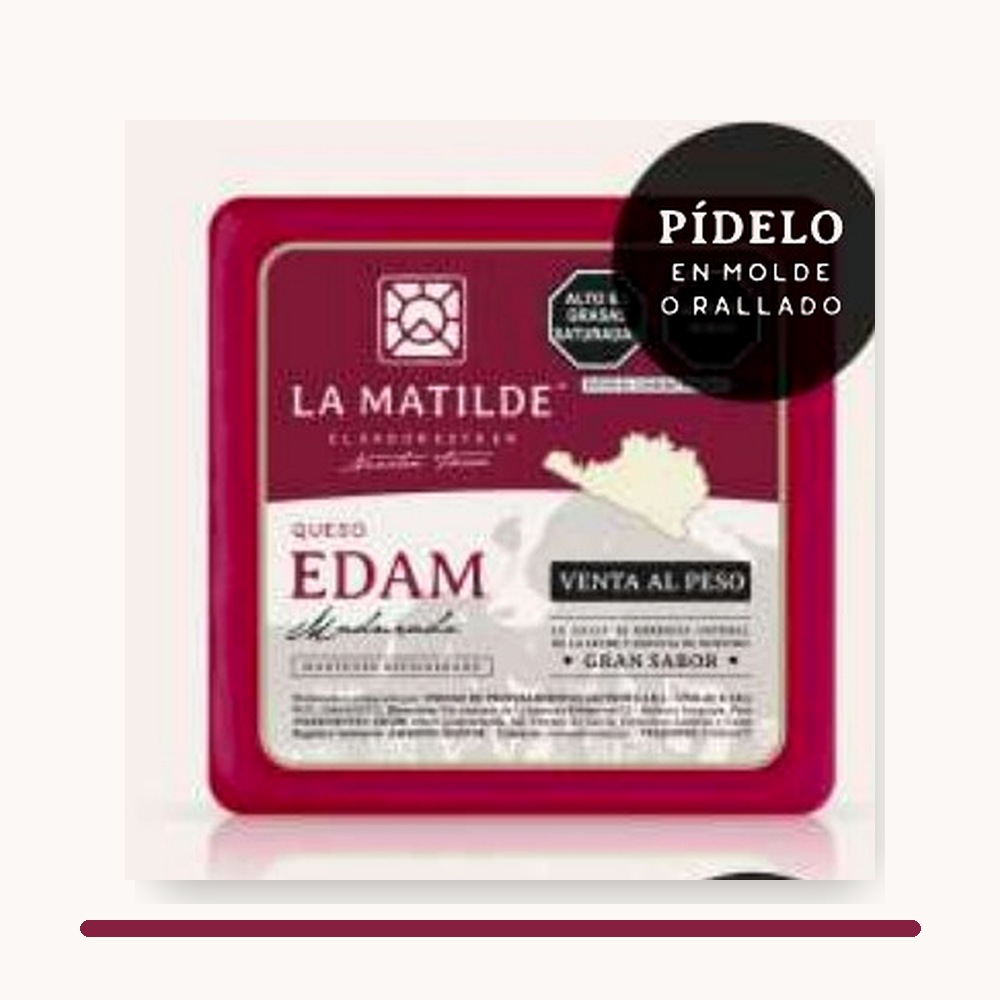 Presentación de queso Edam La Matilde